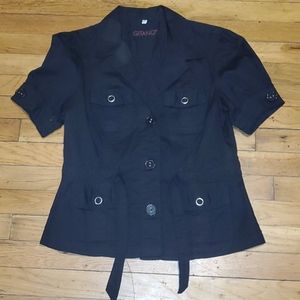 Short sleeve black jacket by Gitano small